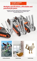 Mini ensemble multifonctionnel pour l'extérieur EDC Ciseaux industriels détachables pour le bricolage Couteau pliant d'urgence Multi-Use Multi-Tools for