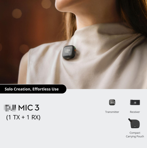 ไมโครโฟนไร้สาย Lavalier รุ่นใหม่ Original Mic3 (1 TX + 1 RX) DMT03 บันทึกเสียงแบบ 32-bit Float Dual-File ระยะ 400 เมตร แบตเตอรี่ใช้งานได้นาน 8 ชั่วโมง - Product Image 6