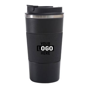 Custom Logo Wholesale Double Wall 304 Stainless Steel <b>Insulated</b> Coffee <b>Mug</b> with Silicone Sleeve Reusable Travel Tumbler - Product Image 3
