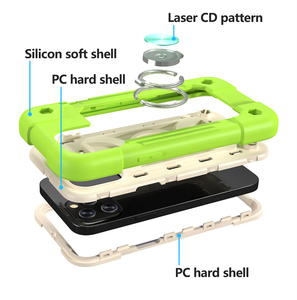 Coque arrière hybride antichoc 3-en-1 pour <span class=keywords><strong>iPhone</strong></span> <span class=keywords><strong>11</strong></span> 12 13 14 15 16 17 Pro Max Plus 17e 16e Xs Max en PC et TPU, <span class=keywords><strong>protection</strong></span> robuste - Product Image 3