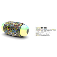Altavoz LED RGB Inalámbrico BT Portátil, Subwoofer Activo, Bajo Estéreo, para Fiestas al Aire Libre, Batería, Computadora