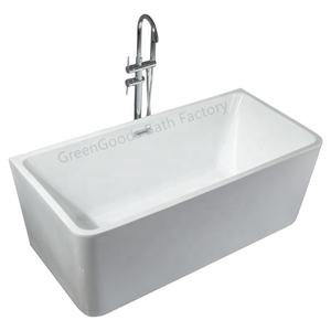 Bañeras Rectangulares Modernas de Acrílico Independientes de Bajo Consumo de Agua de Nepal con Desagüe para Uso en Hoteles - Product Image 1