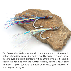 # Esca Artificiale 4/0 Epoxy Minnow con Amo in Acciaio Inox, Occhio 3D, per Trota, Luccio, Pesca in Acqua Dolce e Salata - Product Image 4