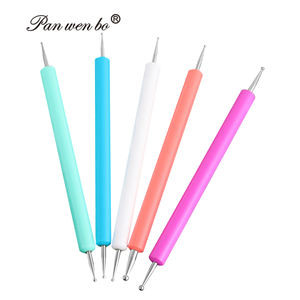5 pz/set manico acrilico doppia testa 2 vie Nail Art punteggiatura penna Kit Nail Art punteggiatura - Product Image 1