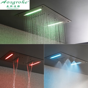 [Tùy chỉnh] che giấu cài đặt nhiệt vòi hoa sen Led mưa đặt LED 3 Cách Phòng Tắm hệ thống vòi hoa sen phòng tắm vòi hoa sen - Product Image 1