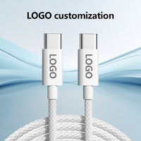 Câble de téléphone de haute qualité 1m 2m PD 240W USB C vers Type C câble de données de charge rapide câbles tressés en nylon
