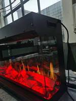 Cheminée électrique 3D avec son de crépitement simulé, nouveau design, insert de foyer LCD trois faces, installation, télécommande