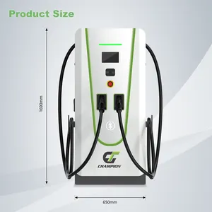 Factory Sale Floor-mounted EVSE Commercial OCPP CCS ChAdeMO GB/t Plug Electric Vehicle Dc Charger Fast Ev Charging Station Dc