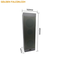 Altavoz de Columna PA Activo de 30W y 8 Ohmios, Altavoz Vertical para Megafonía, Altavoz de Audio para Montaje en Pared Interior
