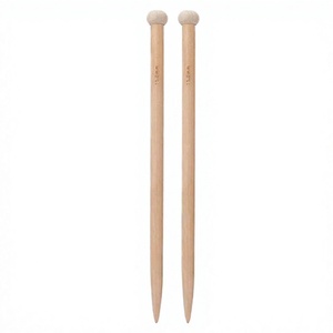 เข็มถักไม้ทรงกลม แบบเรียบง่าย อุปกรณ์ถักมือ - Product Image 4