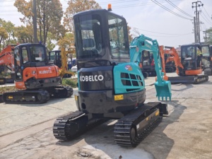 รถขุดมือสองญี่ปุ่น KOBELCO SK35 รถขุดขนาดเล็กญี่ปุ่น 3 3.5 ตัน SK35SR ราคาถูกที่สุด 3T 3.5T รถขุดดีเซลพร้อมเครื่องยนต์ YANMAR - Product Image 2