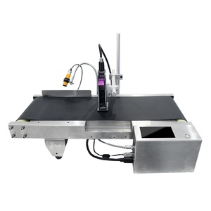Batch Code Printing <strong>Machine</strong> With Conveyor <strong>Date</strong> Lot <strong>Number</strong> <strong>Expiry</strong> <strong>Date</strong> Inkjet Printer Conveyor Adjust the Speed and Direction - Product Image 1