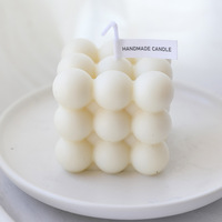 Hot Selling Square Soja Wachs Aroma Kerze Morandi Farbverlauf Bubble Cube Duft kerze