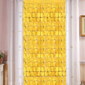 Pósteres de seda de lámina de cubo brillante Navidad Diwali fiesta de cumpleaños FONDO DE BODA pared 1M * 2M <span class=keywords><strong>BlueGold</strong></span> - Product Image 2