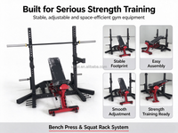 Umet 2026 Nouveau Rack de Musculation Multifonctionnel avec Banc de Musculation Réglable pour la Maison et la Salle de Sport