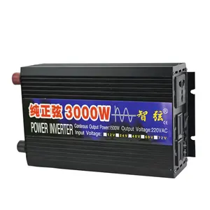 Bộ Chuyển Đổi Sóng Sin Tinh Khiết 24V, Dòng Điện Một Chiều Từ 12V 48V 60V Sang AC 220V 230V 240V3000W Trực Tiếp Từ Nhà Máy