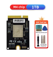Kit SSD Solid State Drive 10-Layer Mac MINI M4 1TB 2TB untuk Peningkatan Kapasitas, Upgrade Partikel Baru, Memori yang Lebih Baik dengan Kit Perbaikan DIY