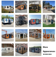 Casa Contenedor de Lujo al por Mayor de 20 Pies y 40 Pies, Casa Prefabricada Plegable Tipo Villa de 3 y 6 Dormitorios, Panel Sándwich de Acero, Casas Prefabricadas Modernas
