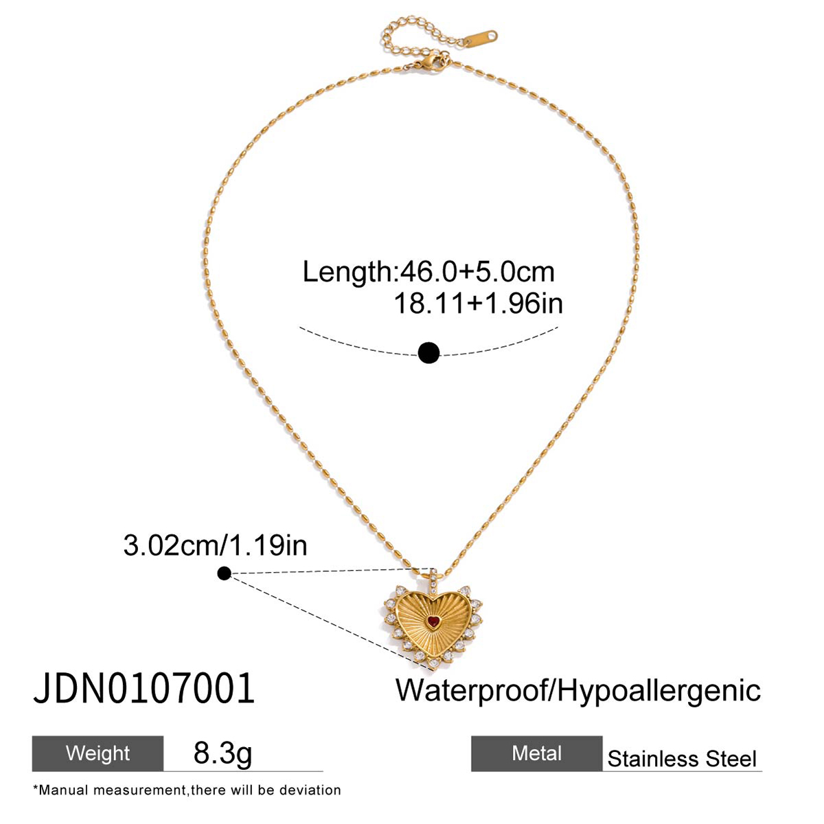 Oro de 18k JDN0107001