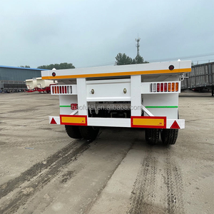 Semi-<span class=keywords><strong>remorque</strong></span> plateau robuste à 3 essieux avec verrous à torsion pour le transport de conteneurs de 20 et 40 pieds – Offre spéciale Afrique - Product Image 3