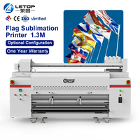 Imprimante numérique textile grand format LETOP 1.3M I3200 pour bannières et drapeaux, impression directe rouleau à rouleau par sublimation