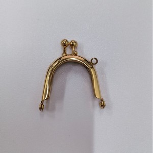 Boucle en métal doré clair de 5 cm semi-ronde, accessoire de maroquinerie pour sac à main, pour porte-monnaie DIY, ultralégère et de haute qualité - Product Image 1