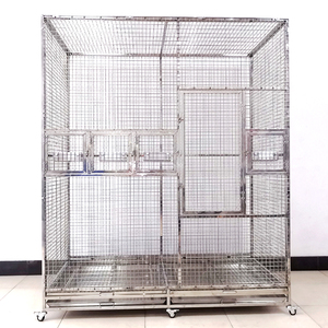 <span class=keywords><strong>Cage</strong></span> de Vol Grande pour Ara en Acier Inoxydable avec Roulettes pour Équipement Vétérinaire EUR VET - Product Image 3