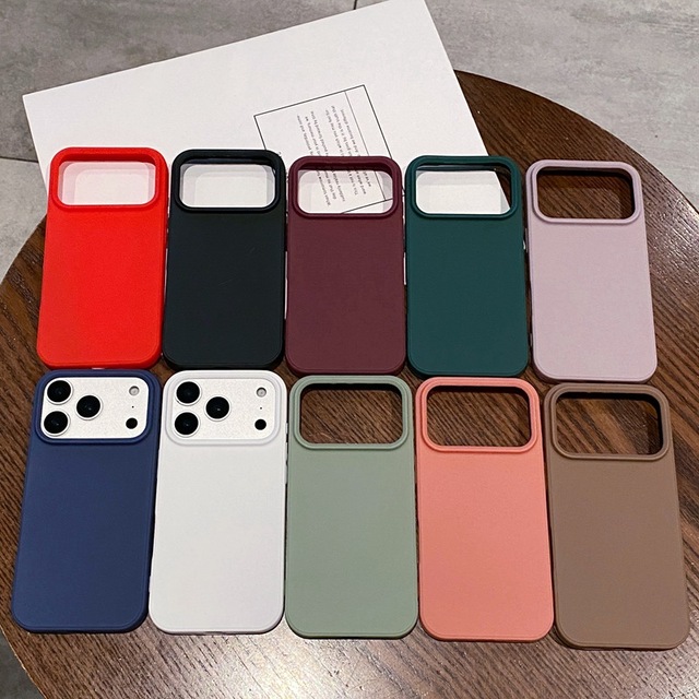 Wholesale Cheap Shockproof Matte TPU Mobile Phone Case for iPhone 17 Pro Max 16 15 14 13 17Air 17Pro 16Pro Cover