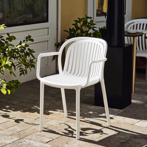 Sillas De Restaurante sedia bianca moderna Cafe all'aperto duro di plastica sedie alte mobili per la casa moderna semplice sgabello di plastica - Product Image 4