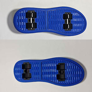 Chaussures pour enfants à LED bleues, nouveau design, semelle personnalisable (couleur, matériau, taille), vente chaude - Product Image 2
