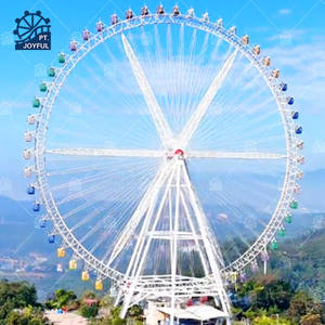 Grande roue géante en acier de 88 m, grande roue géante d'extérieur de 88 m avec fonction panoramique pour parc d'attractions - Product Image 3