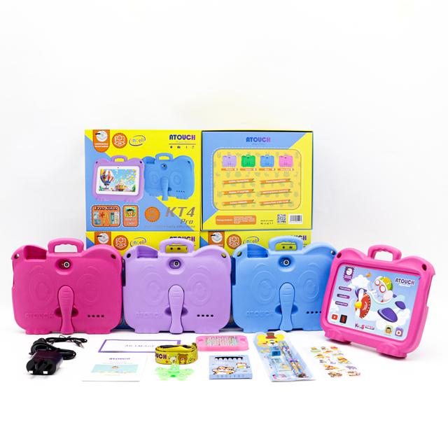 ATOUCH Manufacturer 7 Inch Quad Core WIFI Children Tablet 8+256GB Android 13 Kids Learning Tablet PC With Gifts