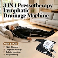 Combinaison de pressothérapie à 24 chambres d'air, machine de drainage lymphatique par compression d'air, masseur amincissant pour le corps, pour spa et clinique