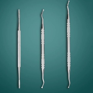 Strumento per Pedicure in acciaio inossidabile 100% 14.2-17.3cm incarnito per lima per unghie pulitore per unghie eliminatore per calli tipo di spintore - Product Image 2