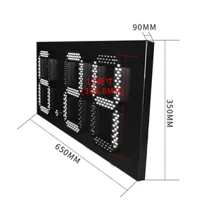 8.88 Format Led Oil Price Screen Single Double Sided Led Gas Price Sign Touch Screen Outdoor White Gas Station Touchscreen 8mm