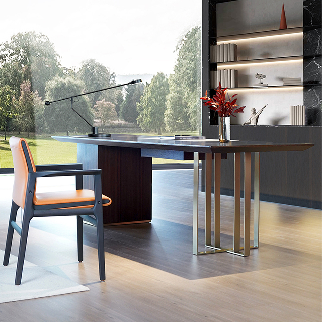 Modern Minimalist Light Luxury boss Office Desk Extremely Simple Style Household Computer Desk