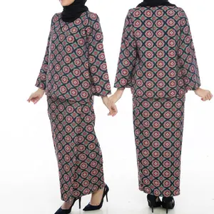 ชุดเดรสลายดอกไม้ทันสมัยสไตล์มาเลเซีย,ชุด Jilbab <span class=keywords><strong>Baju</strong></span> <span class=keywords><strong>Kurung</strong></span> Salwar Kameez สำหรับผู้หญิง - Product Image 1