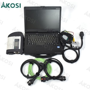 Interfaz Principal Multiplexora MB Star C4 SD Connect Compacta Ben C4 Plus con Función DOIP, WIFI y Cables OBD para Mercedes + Laptop CF53 - Product Image 2