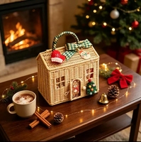 Le dernier sac fourre-tout en rotin au design unique pour la décoration de la maison et les cadeaux, paniers de rangement décoratifs faits à la main pour femmes