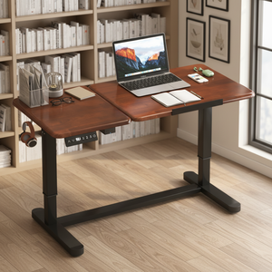 Mesa Elevadora Eléctrica con Tablero Reversible, Adecuada como Escritorio para Portátil, Banco de Trabajo, Escritorio de Estudio Móvil para el Hogar - Product Image 1
