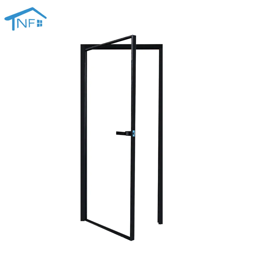 NF sıcak satış yüksek kaliteli alüminyum döner kapı kendinden kapalı menteşeli çin üretici özelleştirilmiş salıncak kapı tasarımı