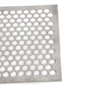 Lembaran filter kabinet berlubang logam heksagonal lubang berlubang logam berlubang pintu jala baja kualitas tinggi ketebalan 1mm