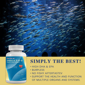 <span class=keywords><strong>Olio</strong></span> <span class=keywords><strong>di</strong></span> <span class=keywords><strong>Pesce</strong></span> Triple Omega 3-6-9 in Capsule - Alto Contenuto <span class=keywords><strong>di</strong></span> EPA/DHA, Pescato in Natura, Non OGM, Certificato GMP, Fornitura all'Ingrosso per la Salute del Cuore - Product Image 6