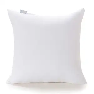 チェアベッドソファカーダウン代替枕用の綿100% カバースクエア長方形クッション付き装飾スローピローインサート