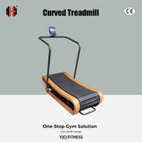 Selección de Equipos de Gimnasio: Caminadora Curva YJCJ, Máquina de Cardio Autopropulsada para Proyectos de Centros de Fitness Comerciales