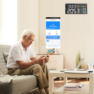 Détecteur de dioxyde de carbone <span class=keywords><strong>mural</strong></span> le plus vendu, dernier analyseur de gaz domestique multifonctionnel connecté au Wi-Fi - Product Image 4
