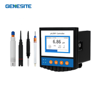 pH-mètre en ligne 0-130 ℃   Transmetteur de capteur de verre haute précision NTC RS485 Modbus 4-20mA pour le traitement des eaux usées pétrochimiques