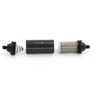 Penyaring bahan bakar aluminium OD <span class=keywords><strong>2</strong></span> inci untuk sistem bahan bakar E85 dengan elemen baja 100 mikron AN6 AN8 AN10 9MM penyaring Adaptor - Product Image 4