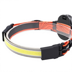 Linterna frontal COB recargable con batería de polímero, compatible con pilas AAA, para camping y seguridad, disponible a nivel global. - Product Image 2