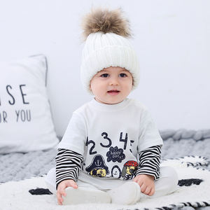 Combinaisons pour bébés garçons, design personnalisé, 100% coton biologique, combinaisons tricotées pour nouveau-nés, manches longues, vêtements pour bébés - Product Image 2